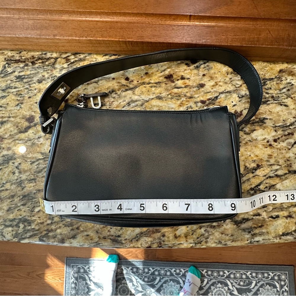 Bally Black Leather Handbag with Silver Accents - Picture 5 of 10